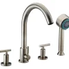 Online Dawn D162503 4-Hole Tub Filler with Personal Handshower and Lever Handles Tub Faucets