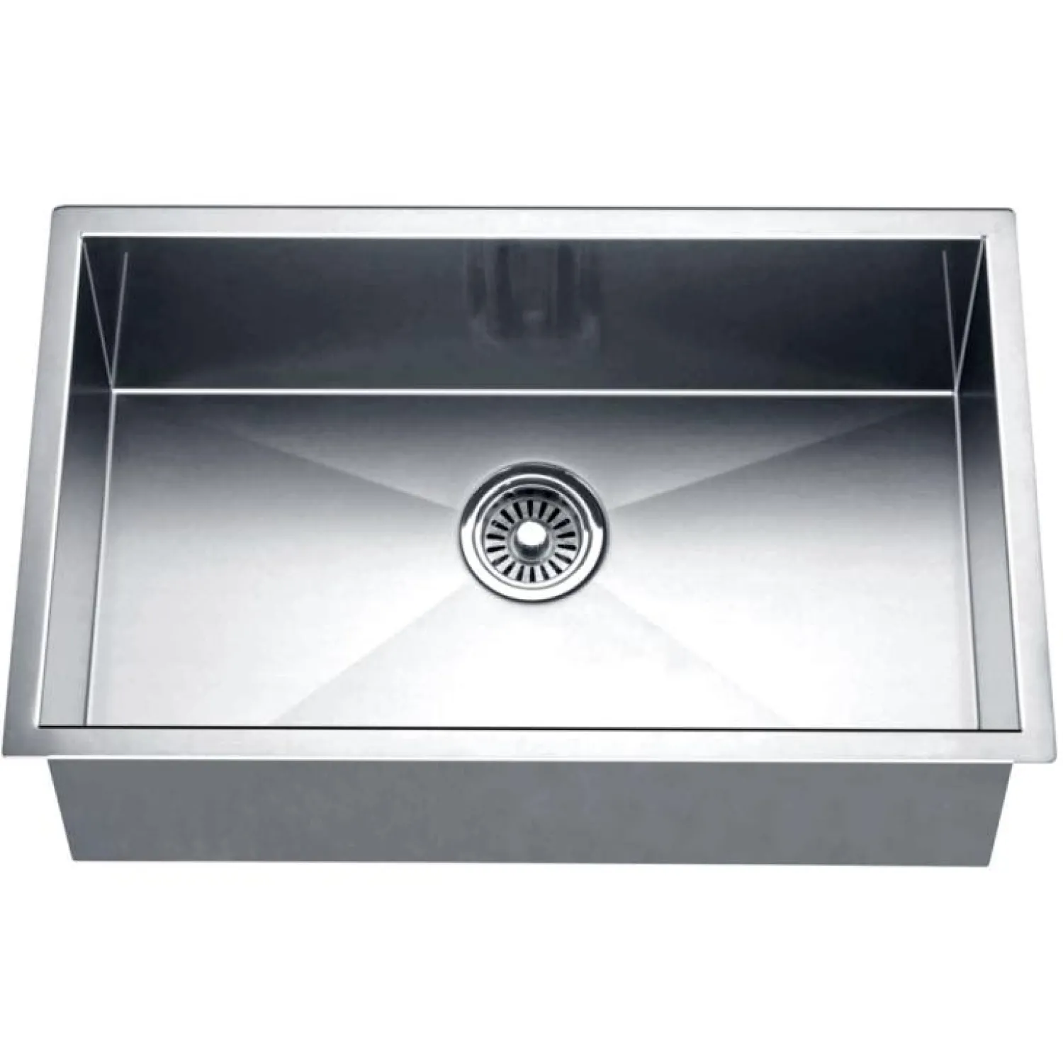 Clearance Dawn DSQ241607 Undermount Square Corner Single Bowl Sink Stainless Steel Sinks|Single Bowl Sinks