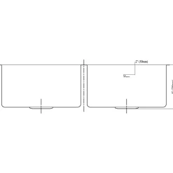 Clearance Dawn 35" Equal Double Bowl Undermount Kitchen Sink, with Small Radius Corners Stainless Steel Sinks|Double Bowl Sinks