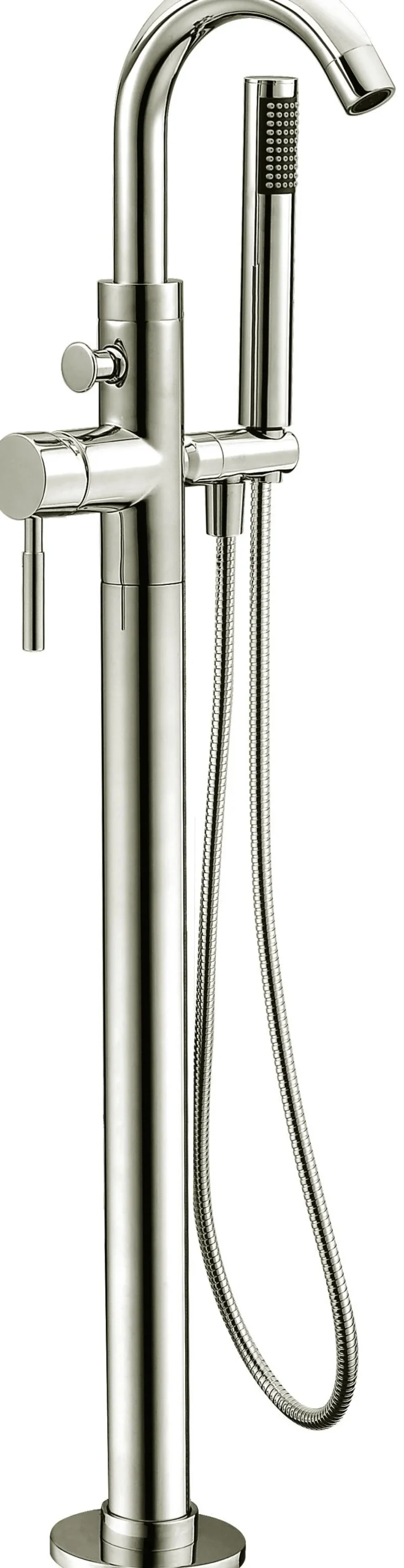 Dawn Floor Mount Freestanding Bathtub Filler Faucet with Hand Held Shower Tub Faucets