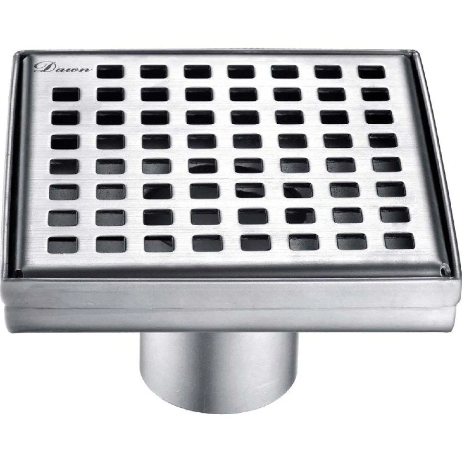 Hot Dawn LBE050504 Brisbane River Series - Square Shower Drain 5"L (Stamping technique & press in the base) Shower Drains