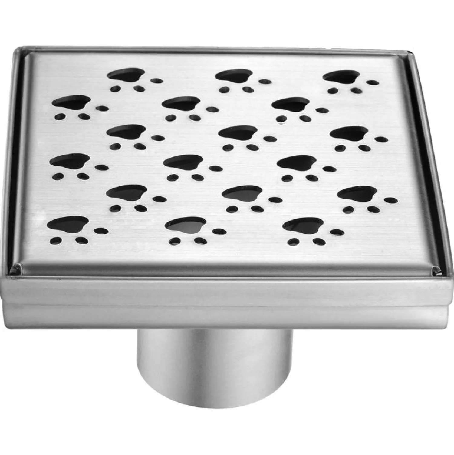 Outlet Dawn LMU050504 Memuru River Series - Square Shower Drain 5"L (Stamping technique & press in the base) Shower Drains
