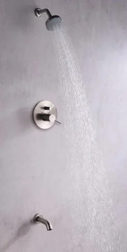 Outlet Dawn Pinnacles Series Shower Combo Set Wall Mounted Showerhead and Tub Spout with Trim Tub & Shower Sets