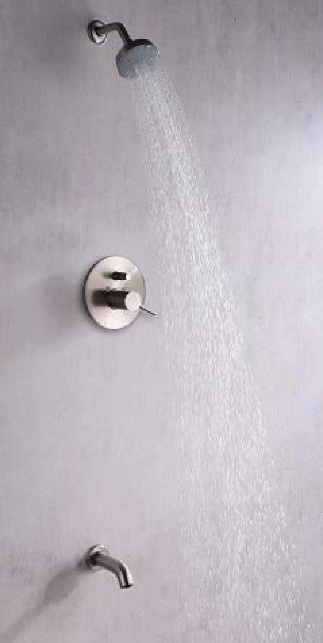 Outlet Dawn Pinnacles Series Shower Combo Set Wall Mounted Showerhead and Tub Spout with Trim Tub & Shower Sets