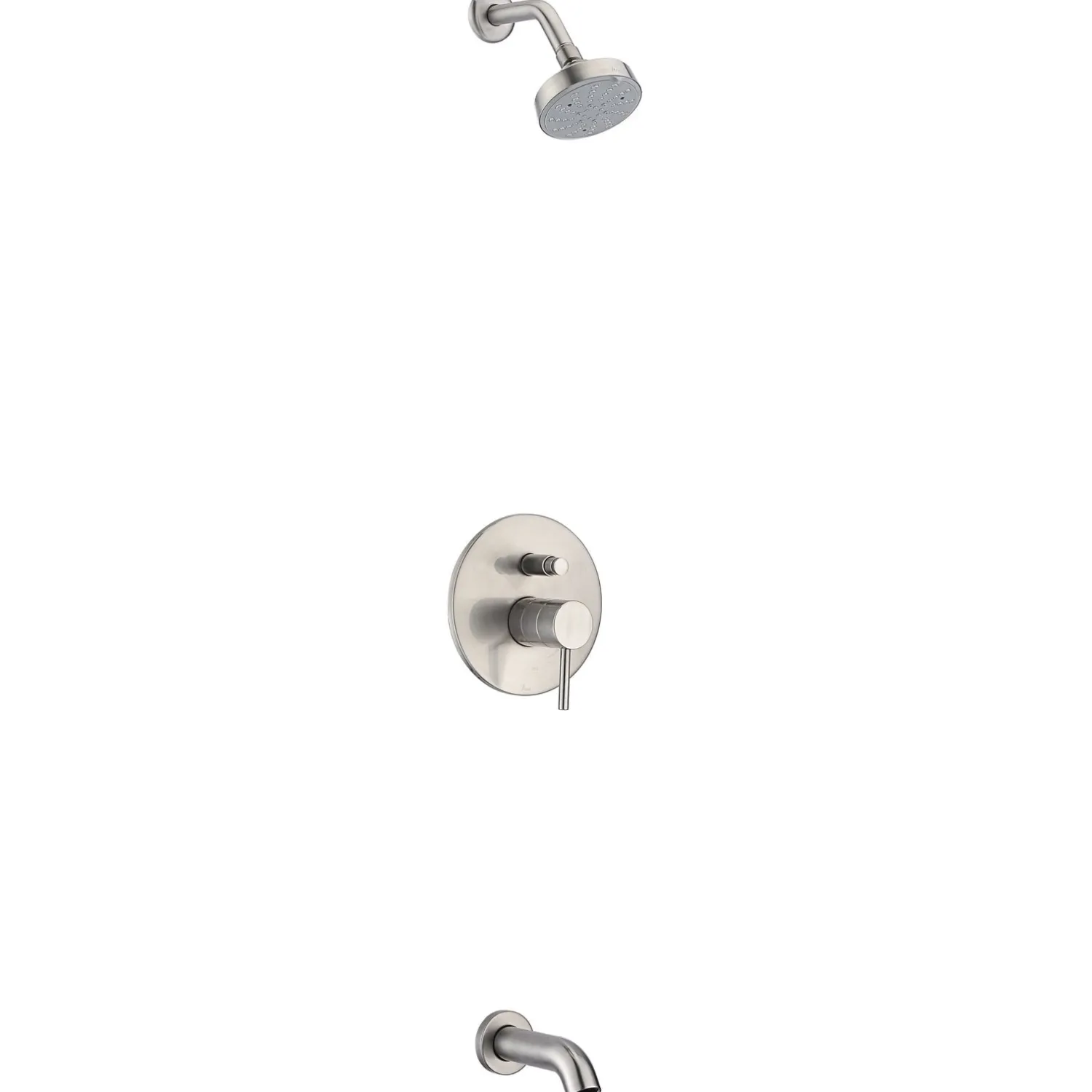 Outlet Dawn Pinnacles Series Shower Combo Set Wall Mounted Showerhead and Tub Spout with Trim Tub & Shower Sets