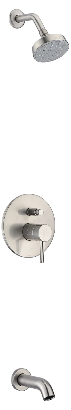 Outlet Dawn Pinnacles Series Shower Combo Set Wall Mounted Showerhead and Tub Spout with Trim Tub & Shower Sets