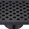 Outlet Dawn Rhone River Series Square Shower Drain 5"L Threaded Dark Brown Finished Shower Drains