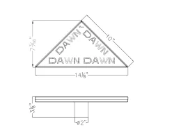 Hot Dawn Series - Triangle Shower Drain Shower Drains