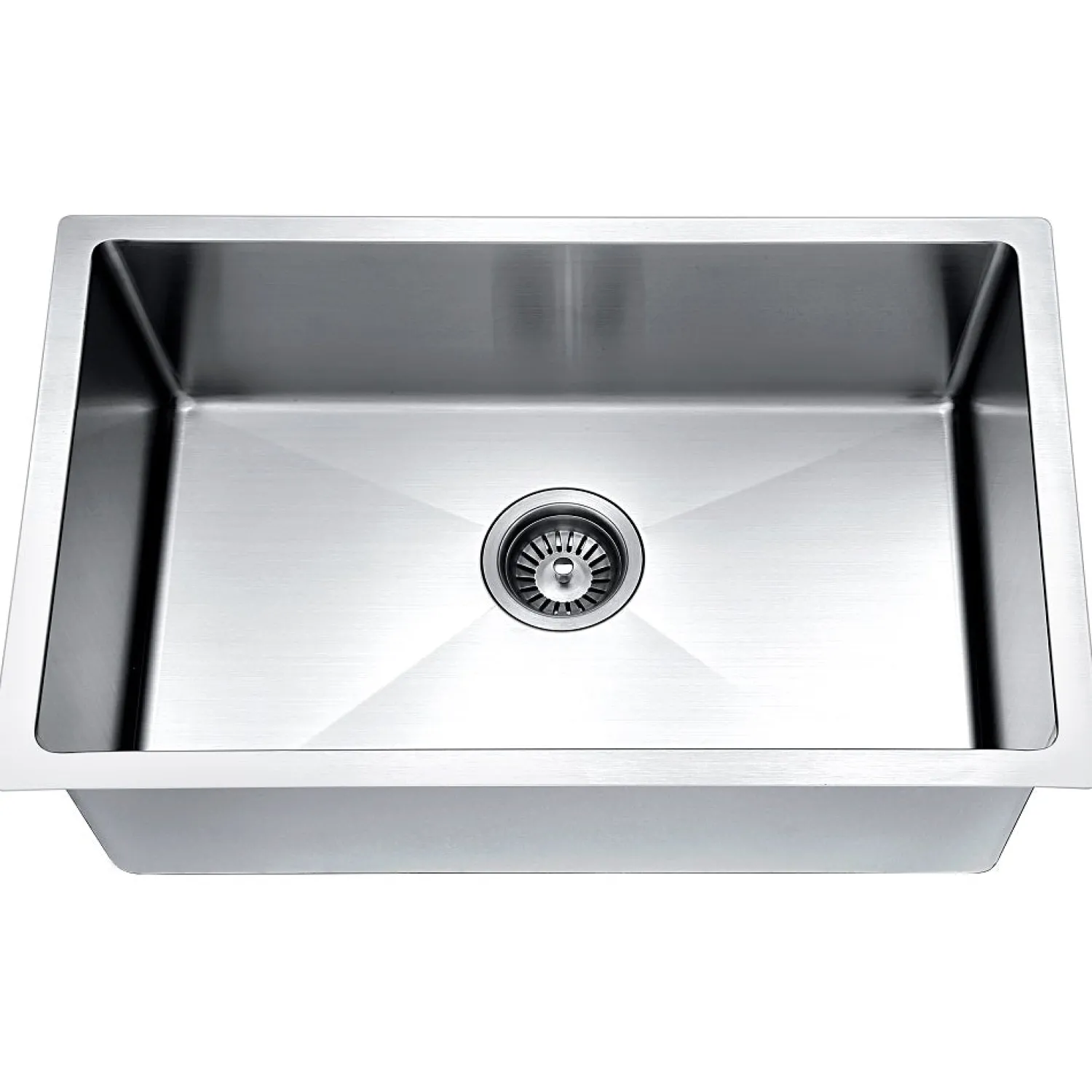 New Dawn 26" Shallow Undermount Small Radius Kitchen Sink Stainless Steel Sinks