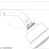 Best Dawn SHM090401 Multifunction Showerhead with Arm and Flange Shower Heads