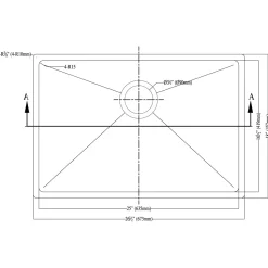 Online Dawn 27" Single Bowl Undermount 18 Gauge Stainless Steel Kitchen Sink Stainless Steel Sinks|Single Bowl Sinks