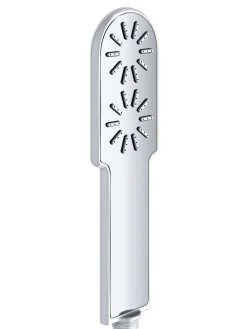 Discount Dawn Stainless Steel Round Hand Shower with White Lines Handheld Shower Heads