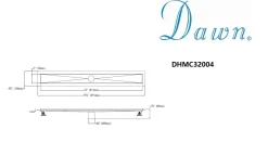 New Dawn Stainless Steel Shower Drain Channel for Hot Mop Shower Drains