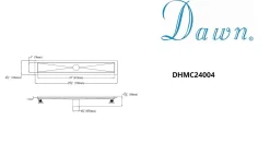 New Dawn Stainless Steel Shower Drain Channel for Hot Mop Shower Drains