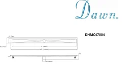 New Dawn Stainless Steel Shower Drain Channel for Hot Mop Shower Drains
