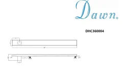 Dawn Stainless Steel Shower Drain Channel Side Outlet with Adjustable Feet Shower Drains