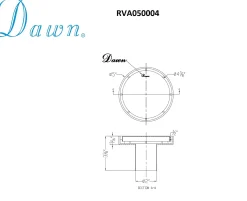 Discount Dawn Volga River Series Round Shower Drain Shower Drains