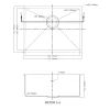 Online Dawn XSR201609 Undermount Extra Small Corner Radius Single Bowl Stainless Steel Sinks|Single Bowl Sinks