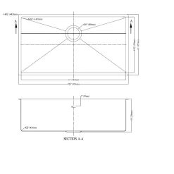 Dawn XSR311610 Undermount 16 Gauge Extra Small Radius Single Bowl Kitchen Sink Stainless Steel Sinks|Single Bowl Sinks