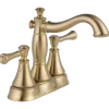 Clearance Cassidy Two Handle Centerset Bathroom Faucet with Metal Pop-Up 4" Center Set