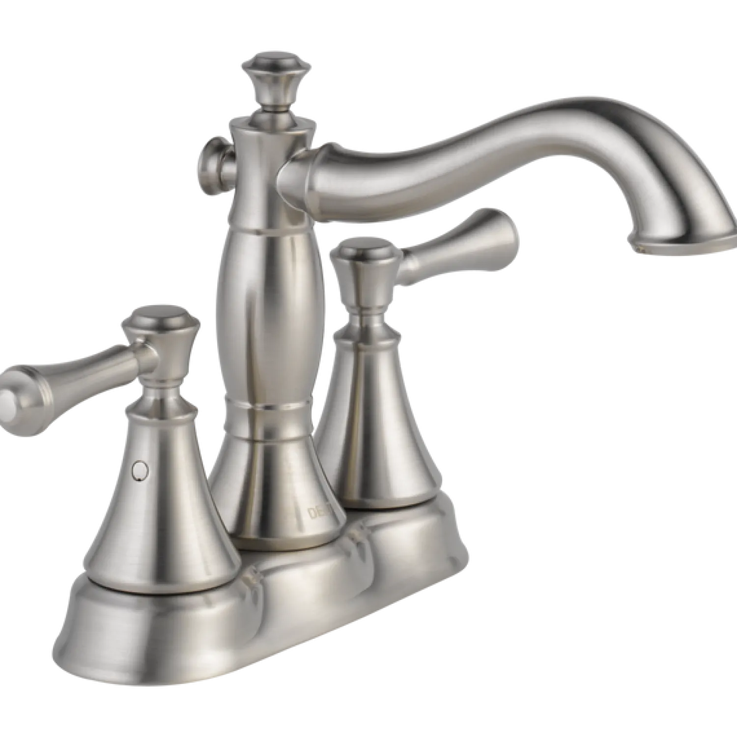 Clearance Cassidy Two Handle Centerset Bathroom Faucet with Metal Pop-Up 4" Center Set
