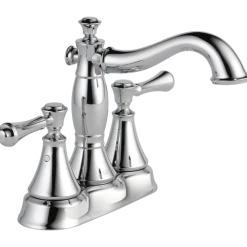 Clearance Cassidy Two Handle Centerset Bathroom Faucet with Metal Pop-Up 4