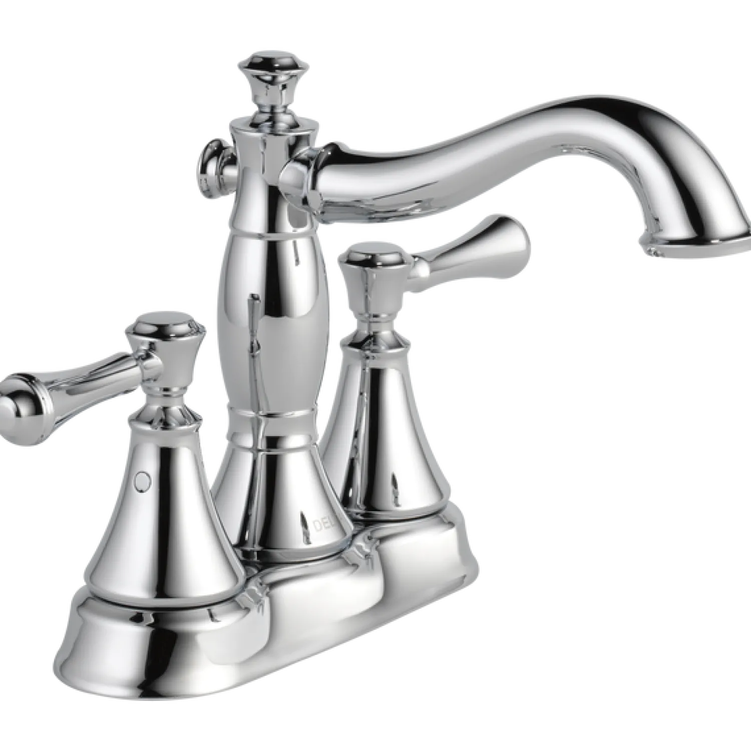Clearance Cassidy Two Handle Centerset Bathroom Faucet with Metal Pop-Up 4" Center Set