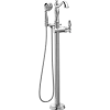 Single Handle Floor Mount Tub Filler Hand Shower Tub Faucets