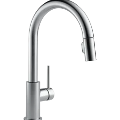 Discount Trinsic Single Handle Limited Swivel Pull-Down Kitchen Faucet Single Hole