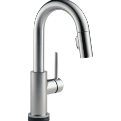 Sale Trinsic Single Handle Pull-Down Bar Faucet with TouchO Technology Touchless, Sensor And Tap Activated Kitchen Faucets|Single Hole