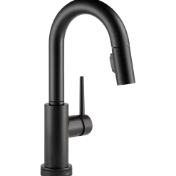 Sale Trinsic Single Handle Pull-Down Bar Faucet with TouchO Technology Touchless, Sensor And Tap Activated Kitchen Faucets|Single Hole