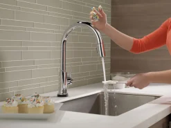Best Trinsic Single Handle Pull-Down Kitchen Faucet with TouchO Technology Touchless, Sensor And Tap Activated Kitchen Faucets|Single Hole