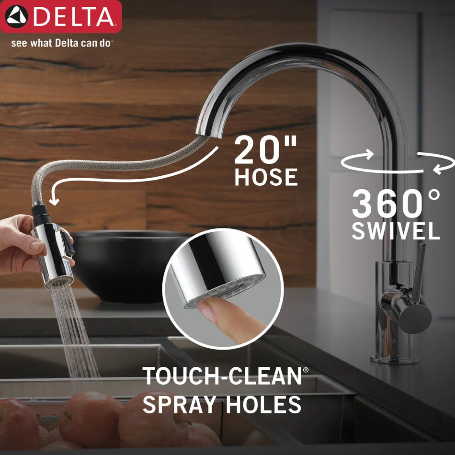 Discount Trinsic Single Handle Pull Down Kitchen Faucet Single Hole
