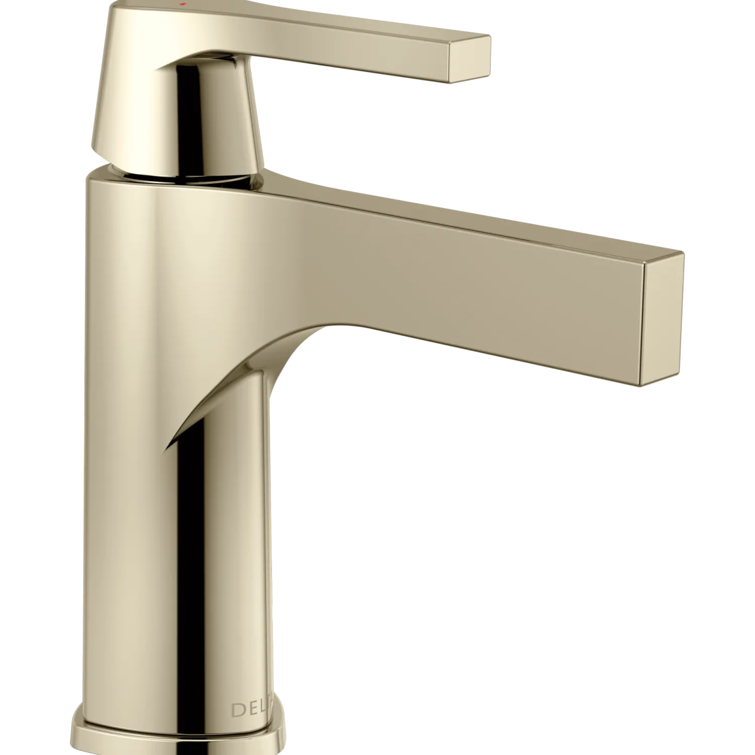 Hot Zura Single Handle Bathroom Faucet with Drain in Polished Nickel Single Hole