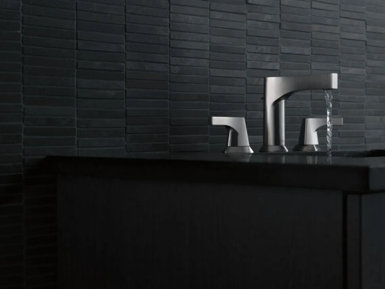 Online Zura Two Handle Widespread Bathroom Faucet in Stainless 8" Widespread