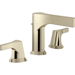 Hot Zura Two Handle Widespread Bathroom Faucet in Polished Nickel 8