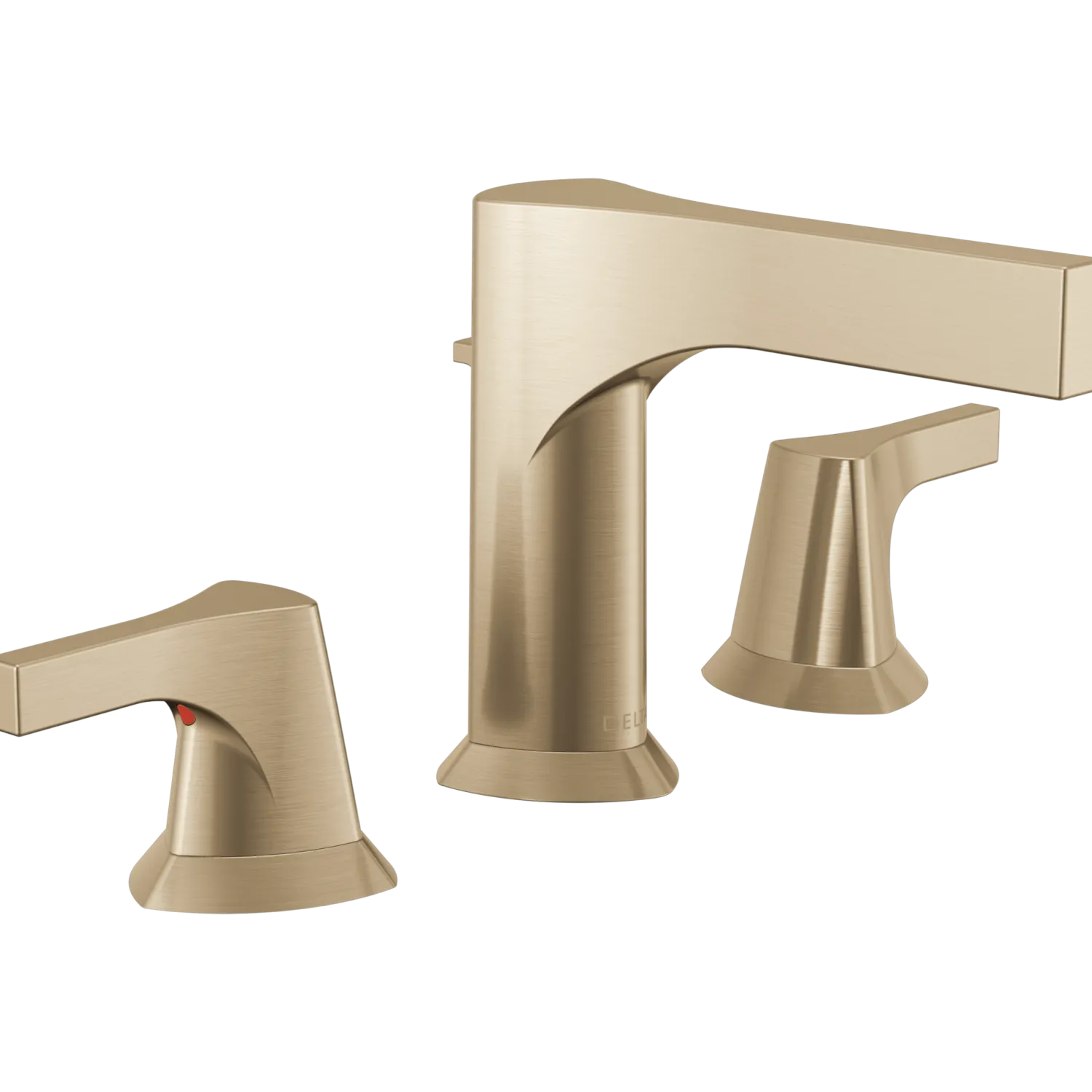 Zura Two Handle Widespread Bathroom Faucet in Champagne Bronze 8" Widespread