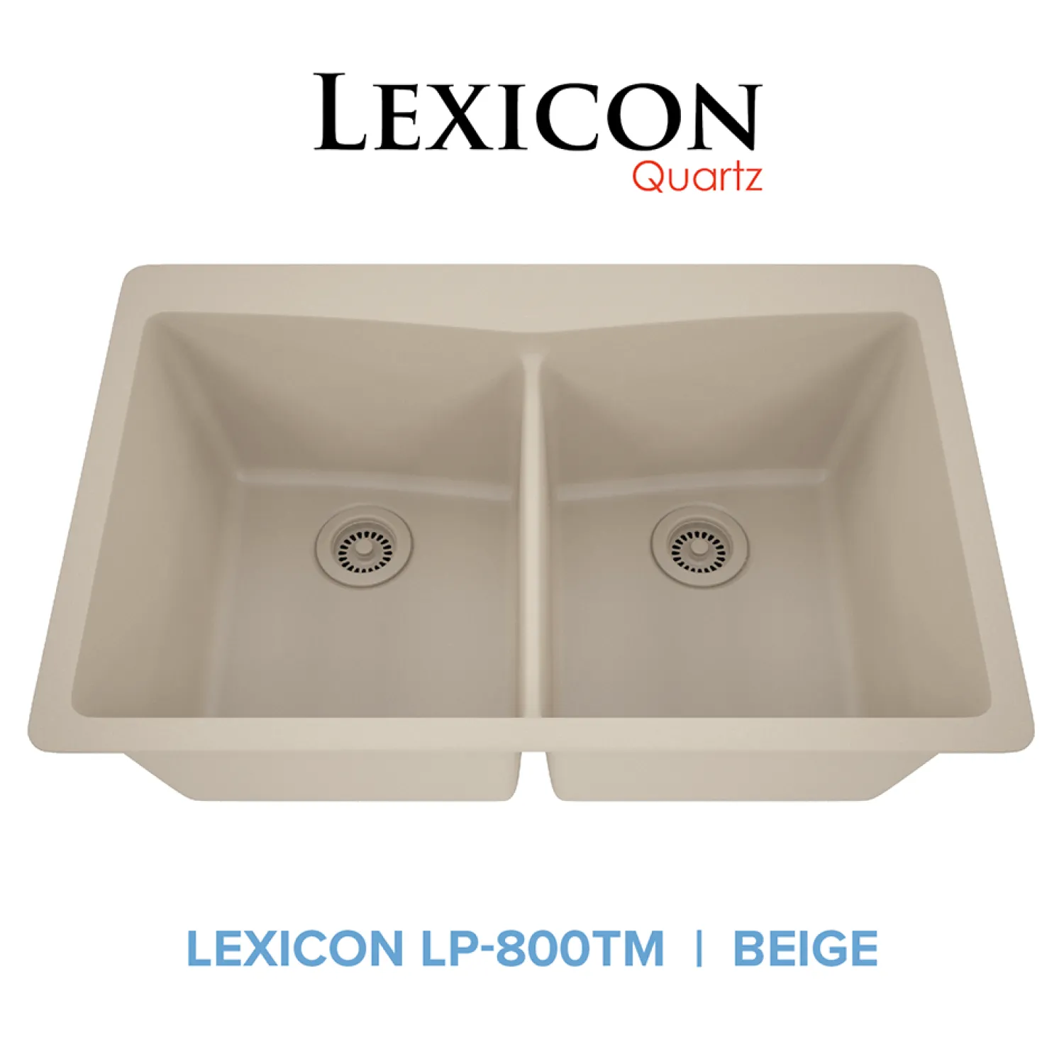 Best 33" Double Bowl 50/50 Dual Mount Quartz Composite Sink Drop-In / Top Mount Sinks|Double Bowl Sinks