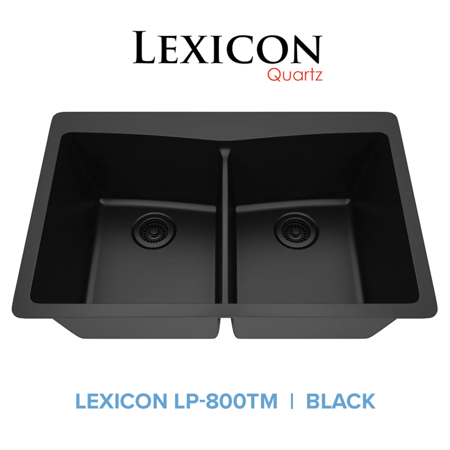 Best 33" Double Bowl 50/50 Dual Mount Quartz Composite Sink Drop-In / Top Mount Sinks|Double Bowl Sinks