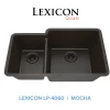 Clearance 32" Double Bowl 40/60 Quartz Composite Sink Drop-In / Top Mount Sinks|Double Bowl Sinks