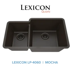 Clearance 32" Double Bowl 40/60 Quartz Composite Sink Drop-In / Top Mount Sinks|Double Bowl Sinks