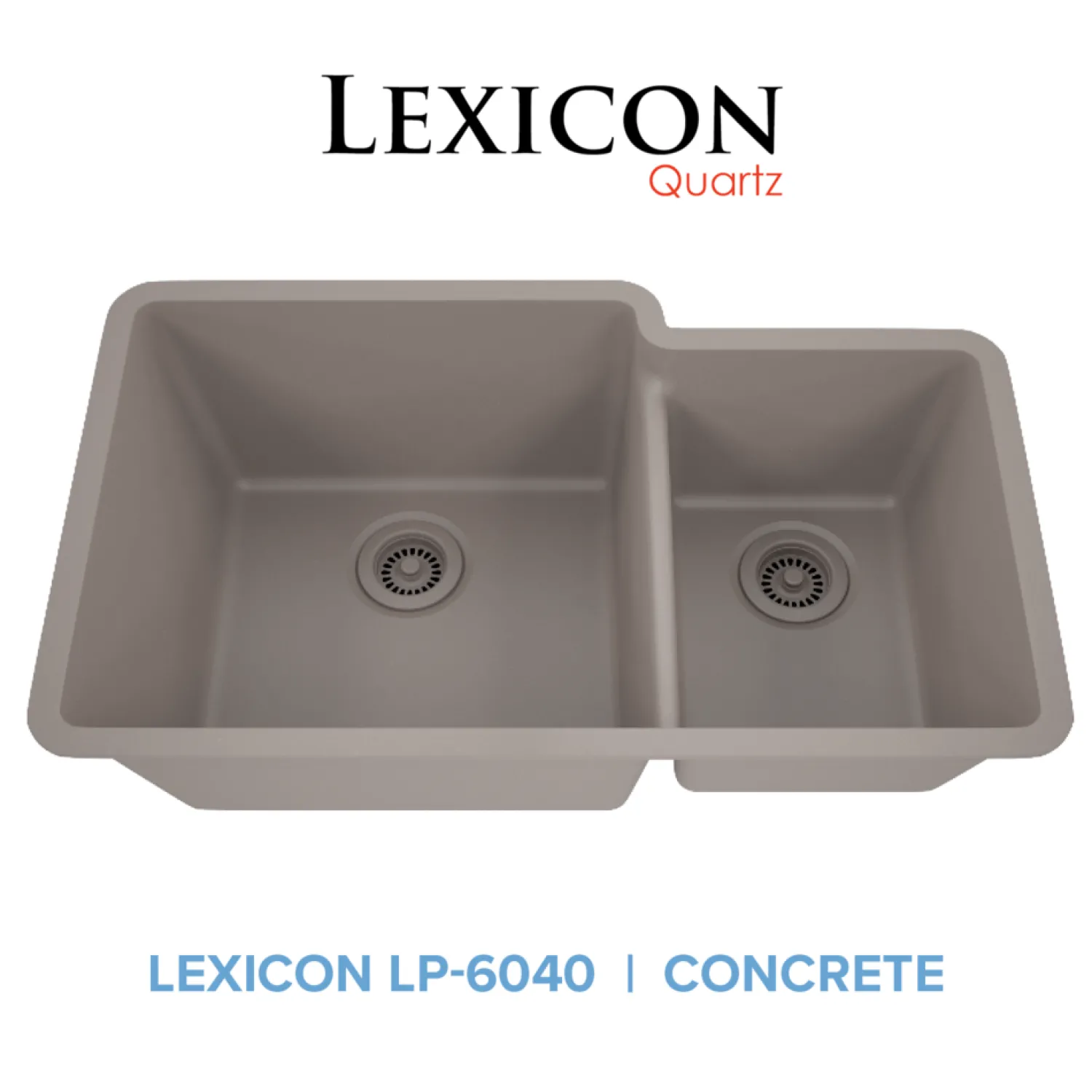 32" Double Bowl 60/40 Quartz Composite Sink Drop-In / Top Mount Sinks|Double Bowl Sinks