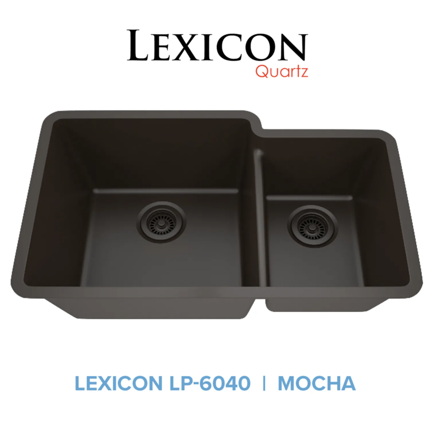 32" Double Bowl 60/40 Quartz Composite Sink Drop-In / Top Mount Sinks|Double Bowl Sinks