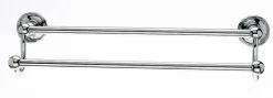 Online 18" Double Towel Bar With Ribbon & Reed Detail In Polished Chrome Top Knobs|Chrome Hardware