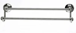 Ed7Bsnb 18" Double Towel Bar With Hex Detail In Brushed Satin Nickel Top Knobs|Brushed Nickel Hardware