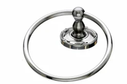 Best Ed5Bsne Towel Ring With Ribbon & Reed Detail In Brushed Satin Nickel Top Knobs|Brushed Nickel Hardware