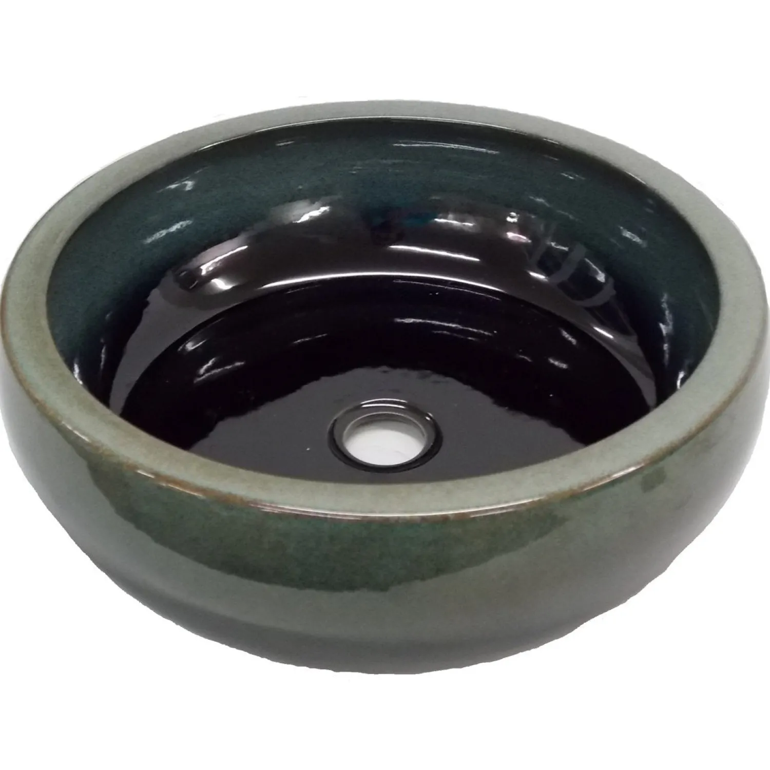 Best Aquamarine Ceramic Vessel Sink Above Counter / Vessel Sinks