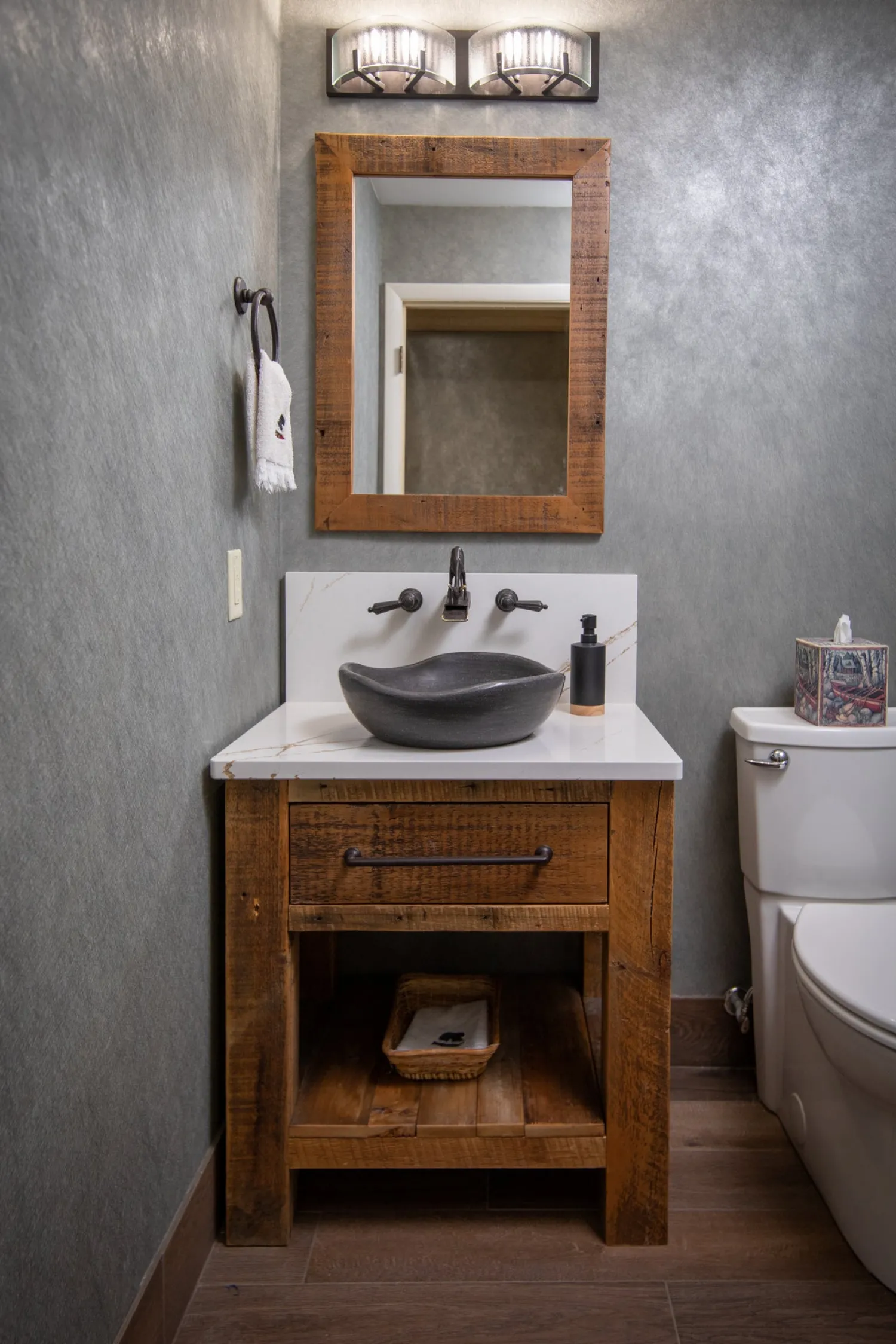 Best Black Limestone Freeform Vessel Sink Above Counter / Vessel Sinks