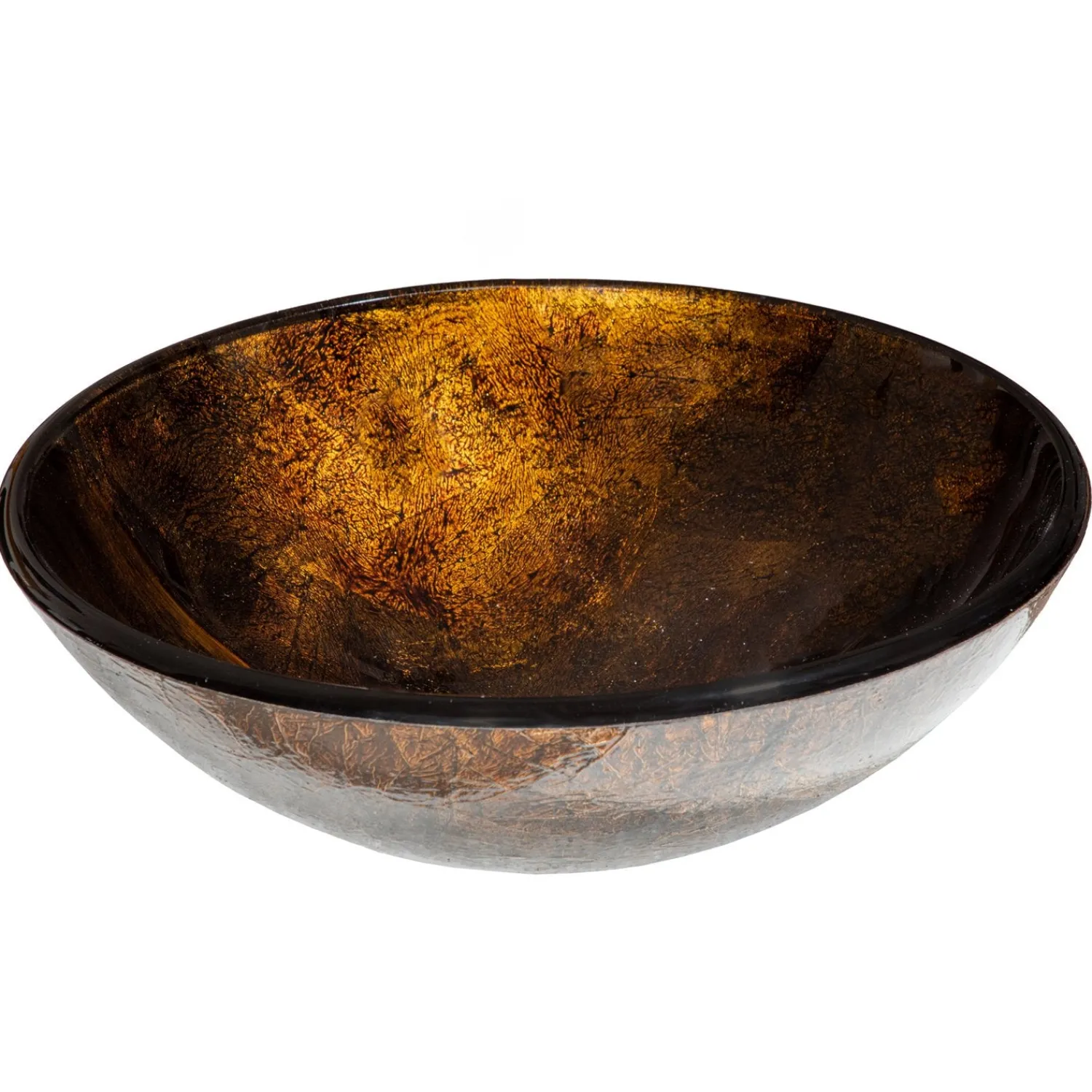 Online Brown Reflections Glass Vessel Sink Above Counter / Vessel Sinks