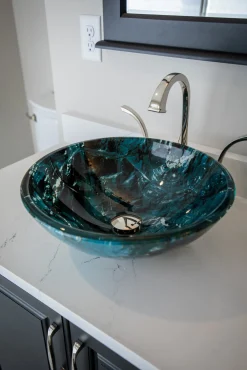 Clearance Cliffside Glass Vessel Sink Above Counter / Vessel Sinks